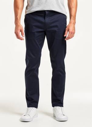 Pantalon chino elasticitate mărime normală albastru DAYTONA bărbat