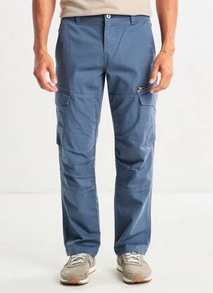 Pantalon cargo elasticitate mărime normală albastru DAYTONA bărbat