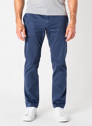Pantalon chino elasticitate mărime normală albastru DAYTONA bărbat