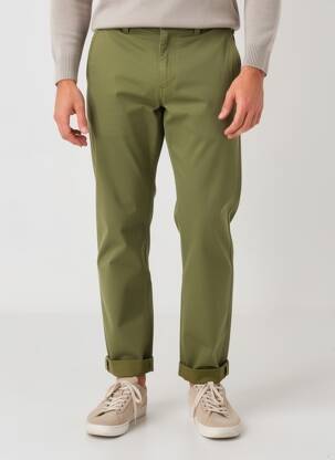 Pantalon chino elasticitate mărime normală verde DAYTONA bărbat