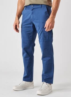 Pantalon chino elasticitate mărime normală albastru DAYTONA bărbat