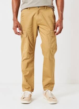Pantalon cargo elasticitate mărime normală bej DAYTONA bărbat