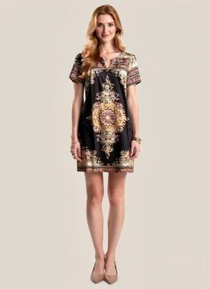 Rochie scurtă mâneci scurte mâneci scurte negru MOLLY BRACKEN femeie