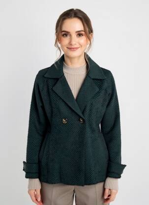 Sacou croială cambrată verde LOLA ESPELETA femeie