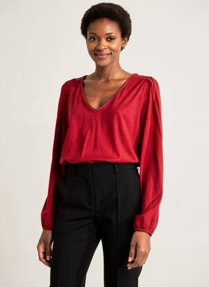 Tricou mâneci lungi mâneci lungi roșu LOLA ESPELETA femeie
