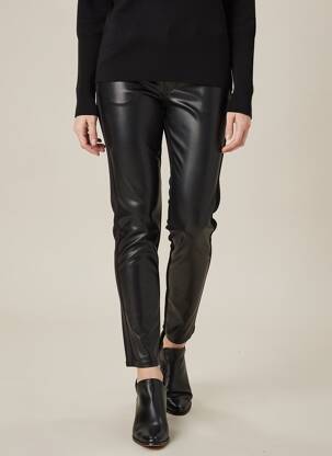Pantalon slim buzunare negru SALSA femeie