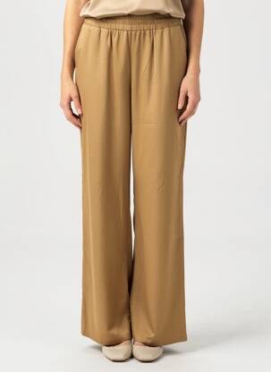 Pantalon drept talie elastică bej B.YOUNG femeie