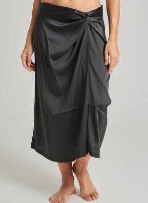 Fustă lungă croială fluidă negru MOLLY BRACKEN femeie