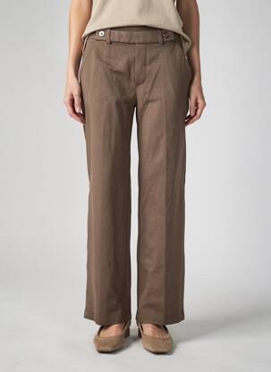 Pantalon drept elasticitate mărime normală maro STREET ONE femeie