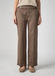 Pantalon drept elasticitate mărime normală maro STREET ONE femme