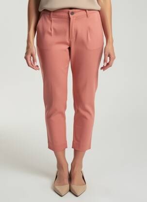 Pantalon 7/8 elasticitate mărime normală portocalie LA FIANCÉE femeie