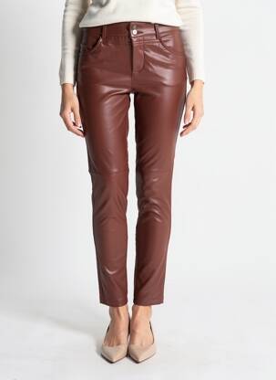 Pantalon slim elasticitate mărime normală maro STREET ONE femeie