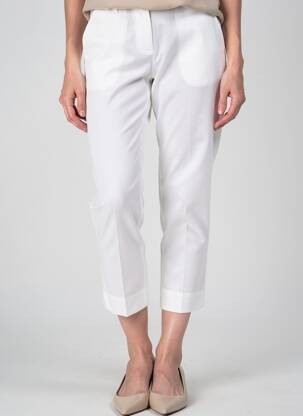 Pantalon 7/8 elasticitate mărime normală alb BRANDTEX femeie