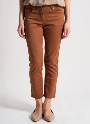 Pantalon 7/8 elasticitate mărime normală maro COPENHAGEN femeie