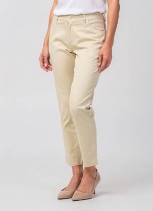 Pantalon 7/8 elasticitate mărime normală bej LA FIANCÉE femeie