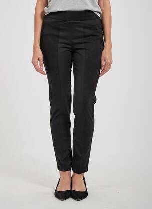 Pantalon slim talie elastică mărime normală negru STREET ONE femeie