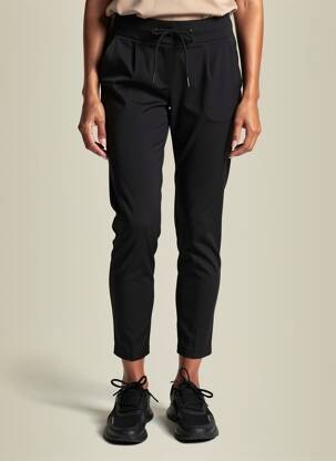 Pantalon slim talie elastică mărime normală negru ICJHI femeie