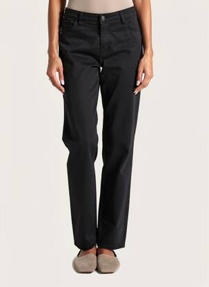 Pantalon slim țesătură poplin mărime normală negru PAKO LITTO femeie