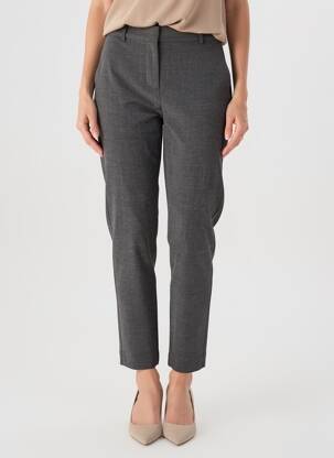 Pantalon chino închidere cu fermoar sub clapetă cu cârlig mărime normală gri B.YOUNG femeie