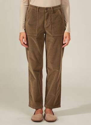 Pantalon drept elasticitate mărime normală verde MKT STUDIO femeie