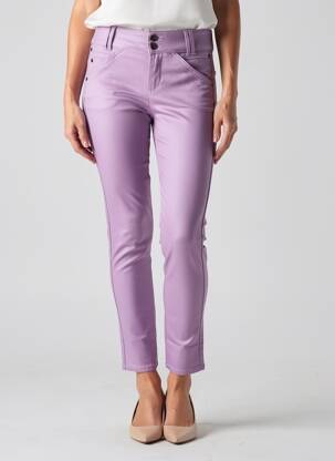 Pantalon 7/8 elasticitate mărime normală violet STREET ONE femeie