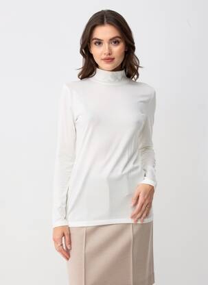 Tricou mâneci lungi mâneci lungi alb SELECTED femeie