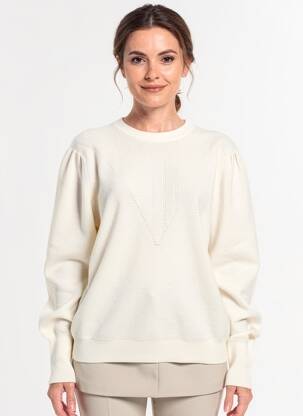 Pulover croială dreaptă mâneci lungi bej GERARD DAREL femeie