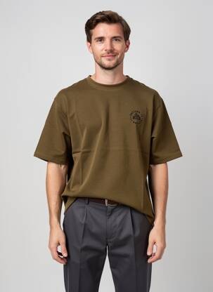 Tricou croială dreaptă mâneci scurte verde DAYTONA bărbat