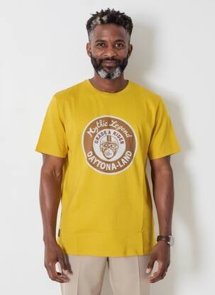 Tricou croială dreaptă mâneci scurte galben DAYTONA bărbat