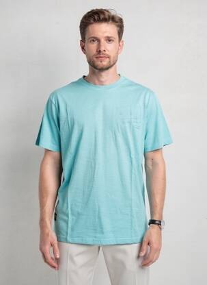 Tricou croială dreaptă mâneci scurte albastru DAYTONA bărbat