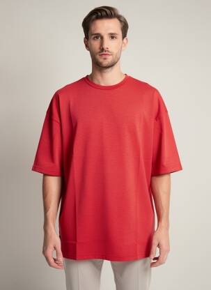 Tricou țesătură jersey mâneci scurte roșu DAYTONA bărbat