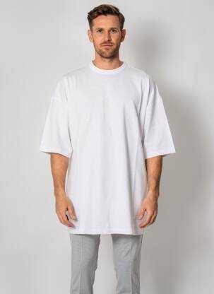 Tricou țesătură jersey mâneci scurte alb DAYTONA bărbat