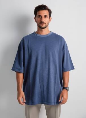 Tricou țesătură jersey mâneci scurte albastru închis DAYTONA bărbat