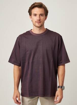 Tricou croială dreaptă mâneci scurte violet DAYTONA bărbat