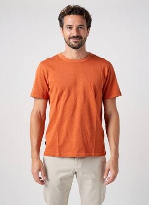 Tricou croială dreaptă mâneci scurte portocalie DAYTONA bărbat