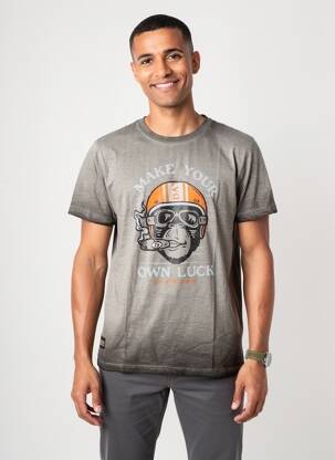 Tricou elasticitate mâneci scurte gri DAYTONA bărbat