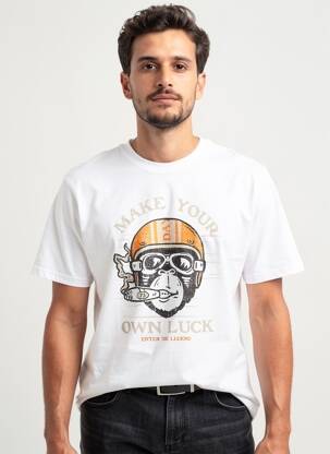 Tricou croială dreaptă mâneci scurte alb DAYTONA bărbat