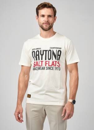 Tricou elasticitate mâneci scurte bej DAYTONA bărbat