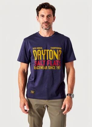 Tricou elasticitate mâneci scurte albastru DAYTONA bărbat