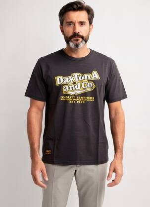 Tricou elasticitate mâneci scurte negru DAYTONA bărbat