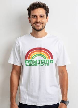 Tricou elasticitate mâneci scurte alb DAYTONA bărbat