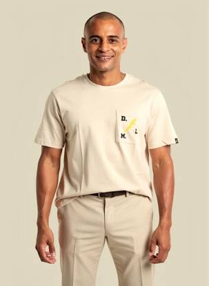 Tricou croială dreaptă mâneci scurte alb DAYTONA bărbat