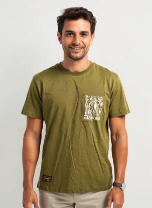 Tricou elasticitate mâneci scurte verde DAYTONA bărbat