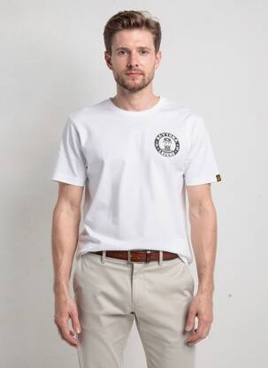 Tricou croială dreaptă mâneci scurte alb DAYTONA bărbat