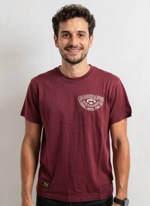 Tricou croială dreaptă mâneci scurte roșu DAYTONA bărbat