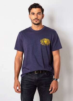 Tricou elasticitate mâneci scurte albastru DAYTONA bărbat
