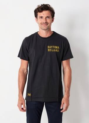 Tricou elasticitate mâneci scurte negru DAYTONA bărbat