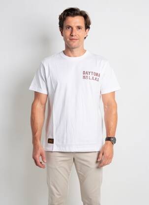 Tricou elasticitate mâneci scurte alb DAYTONA bărbat