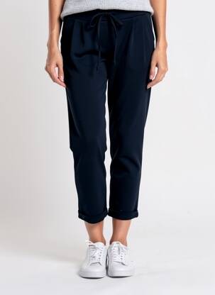 Pantalon 7/8 talie elastică mărime normală albastru LA FEE MARABOUTEE femeie