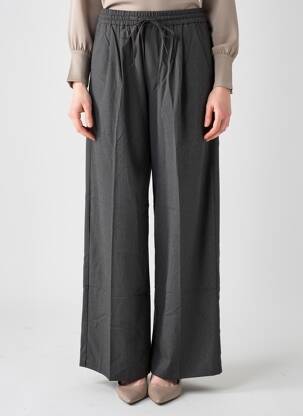 Pantalon larg buzunare mărime normală gri GRACE & MILA femeie
